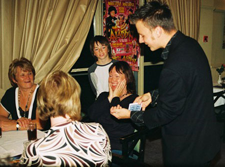 Adam George entertaining guests just like he could yours!